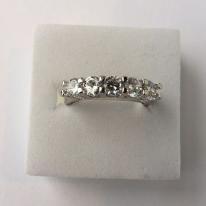 Stamped925(sterling silver)Cubic ZIRCONIA RING
